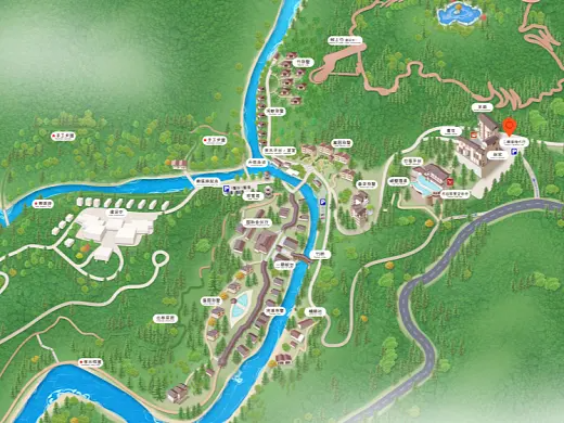 秦州结合景区手绘地图智慧导览和720全景技术，可以让景区更加“动”起来，为游客提供更加身临其境的导览体验。